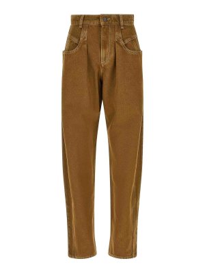 ISABEL MARANT: Jeans Rectos - Vaqueros Rectos - Marrón