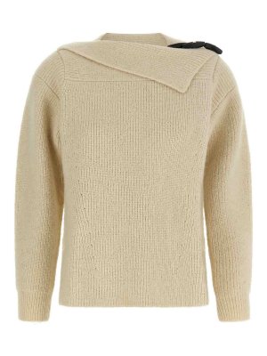 ISABEL MARANT: Strickpullover mit Rundhalsausschnitt - Rundhalspullover - Weiß