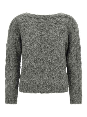 ISABEL MARANT: Pull col rond - Pull Col Rond - Gris