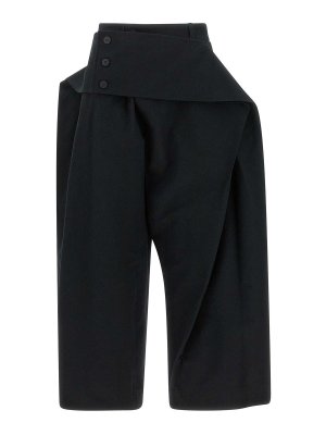 ISSEY MIYAKE: pantaloni casual - Pantaloni granulosi