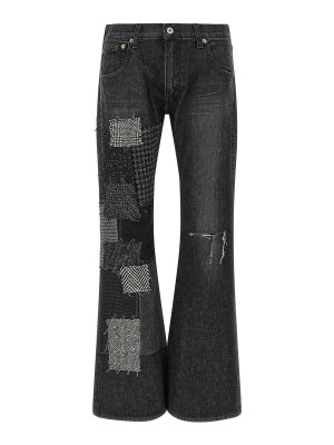 JUNYA WATANABE: Jeans acampanados - Jeans Acampanados - Negro