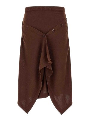 LEMAIRE: Knee length skirts & Midi - Button Asymmetrical Skirt