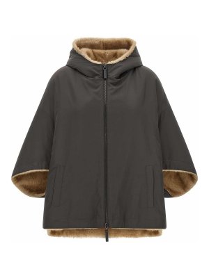 LOU ANDREA: Capas  y Ponchos - Capa - Gris