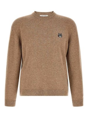 MAISON KITSUNÉ: Pull col rond - Pull Col Rond - Beige