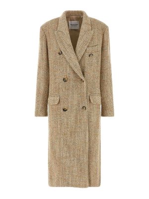 Isabel Marant Etoile: knee length coats - Pilda Double-Breasted Coat