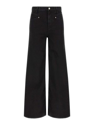 Isabel Marant Etoile: ストレートジーンズ - ストレートジーンズ - 黒