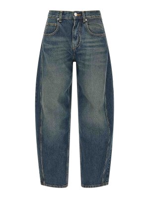Isabel Marant Etoile: Jeans Rectos - Vaqueros Rectos - Azul