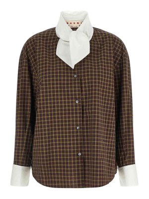 Marni: shirts - Scarf Collar Shirt