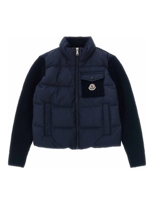 MONCLER: cardigan - Cardigan imbottito
