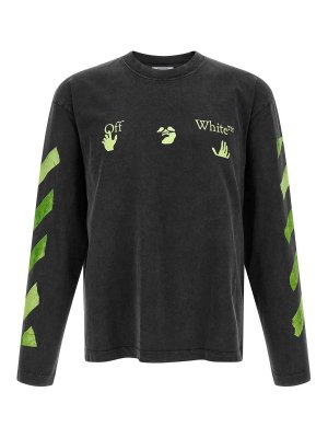 OFF-WHITE: t-shirts - Bacco Arrow Skate T-Shirt