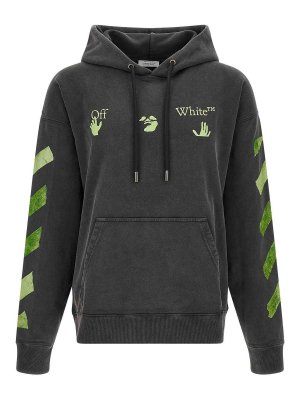 OFF-WHITE: Sweatshirts & Sweaters - Bacco Arrow Skate Sweatshirt