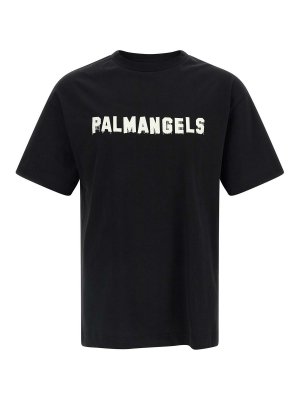 Palm Angels: t-shirt - T-shirt con stampa del logo