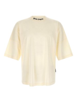 Palm Angels: t-shirt - T-shirt con stampa del logo