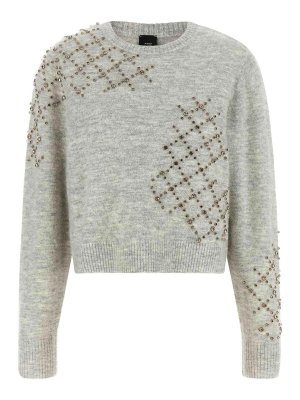 Pinko: Pull col rond - Pull Col Rond - Gris