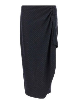Pinko: Faldas largas - Falda Larga - Azul