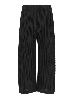 PLEATS PLEASE ISSEY MIYAKE: テーラードトラウザー - テーラードパンツ - 黒