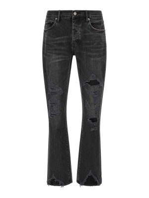 PURPLE BRAND: Jeans acampanados - Jeans Acampanados - Negro
