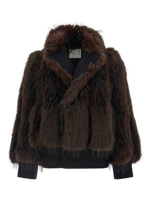 Sacai: Casualjacken - Casualjacke - Braun