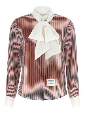 THOM BROWNE: shirts - Removable Lavallire Collar Shirt