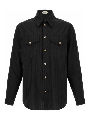 VERSACE: camicie - Camicia in seta jacquard