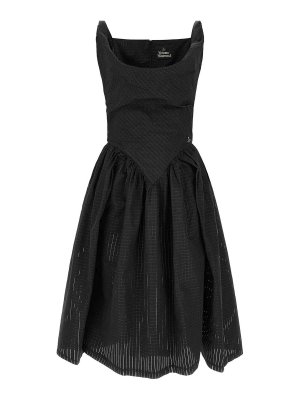 VIVIENNE WESTWOOD: Knielange Kleider - Knielanges Kleid - Schwarz