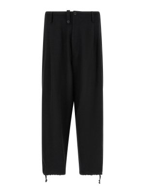 YOHJI YAMAMOTO: Pantalons casual - Pantalons Décontractés - Noir