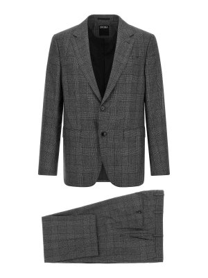 ZEGNA: knee length dresses - Square Flannel Dress