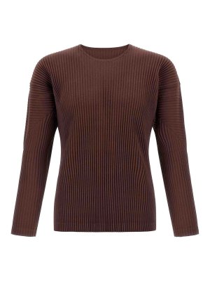 HOMME PLISSÉ ISSEY MIYAKE: Camisetas - Camiseta - Marrón