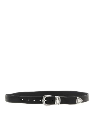 ZERBINI CLAUDIO: Ceintures - Ceinture - Noir