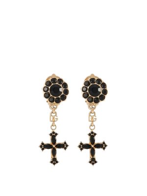 DOLCE & GABBANA: Earrings - Cross Pendant Earrings