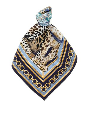 SALVATORE FERRAGAMO: Schals - Schal - Blau