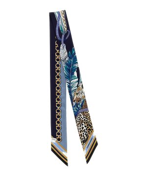SALVATORE FERRAGAMO: Bufandas y pañuelos - Bufanda - Azul