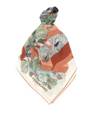 SALVATORE FERRAGAMO: スカーフ - スカーフ - マルチカラー