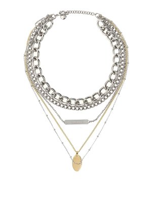 RABANNE: Necklaces & Chokers - Collier 5 Rangs Necklace