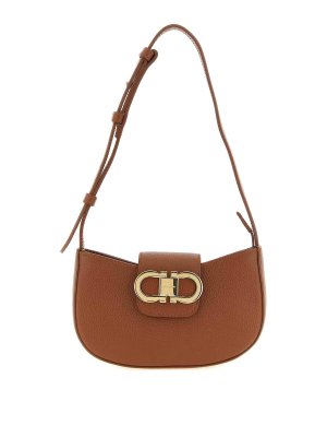 SALVATORE FERRAGAMO: Schultertaschen - Schultertasche - Braun