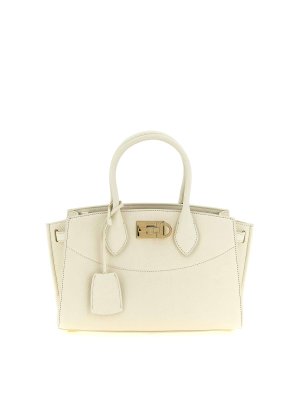 SALVATORE FERRAGAMO: Bolsos Shopping - Bolso Shopping - Blanco