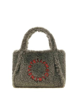 STELLA McCARTNEY: shopper - Borsa per la spesa con logo in montone