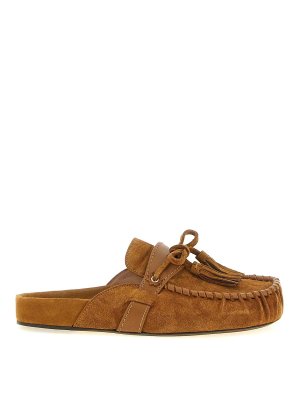 ISABEL MARANT: ロファー＆スリッパ - ローファー - ブラウン