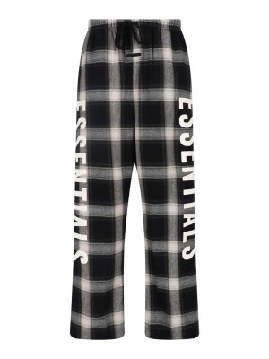 FEAR OF GOD: casual trousers - Wide Checked Trousers