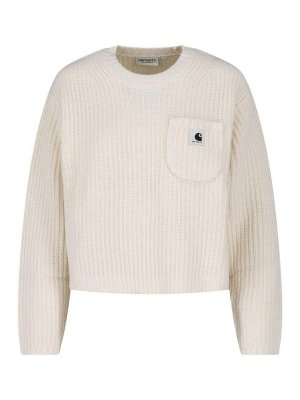 CARHARTT: Pull col rond - Pull Col Rond - Blanc