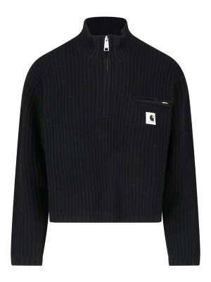 CARHARTT: Strickpullover mit Rundhalsausschnitt - Rundhalspullover - Schwarz