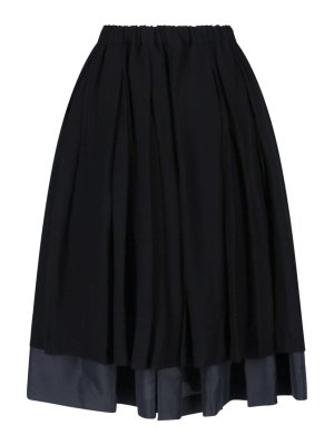 COMME DES GARCONS: Knielange und Midi Röcke - Midirock - Schwarz