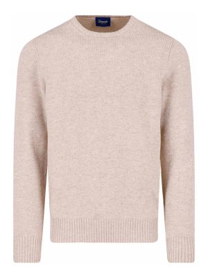 DRUMOHR: Pull col rond - Pull Col Rond - Beige