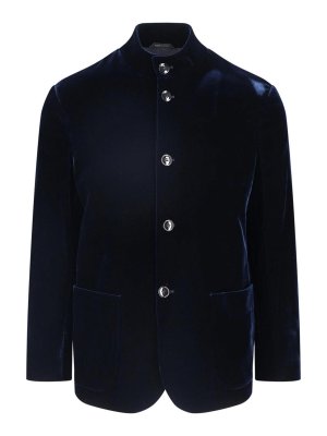 GIORGIO ARMANI: Blazer - Blazer - Azul