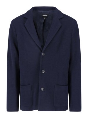 GIORGIO ARMANI: Blazer - Blazer - Azul