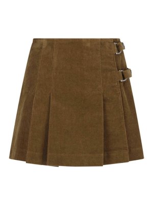 GOLDEN GOOSE: Knee length skirts & Midi - Corduroy Mini Skirt