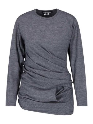 JUNYA WATANABE: Strickpullover mit Rundhalsausschnitt - Rundhalspullover - Grau