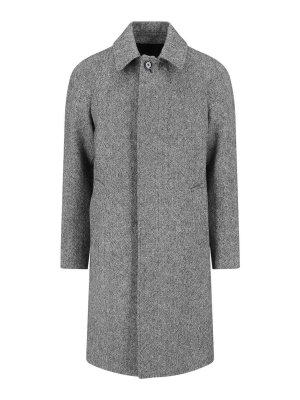 LARDINI: knee length coats - Wool Coat
