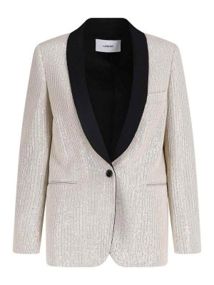 LARDINI: Blazer - Blazer - Creme