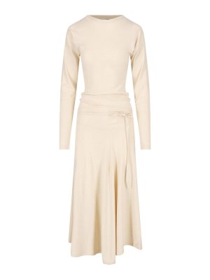 LEMAIRE: Maxikleider - Maxikleid - Creme